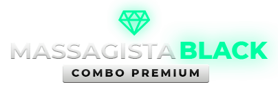 Logotipo Massagista Black